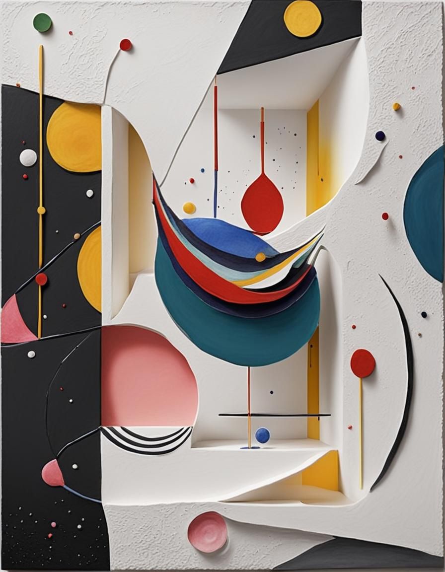 art sculpture  happy 3D ZEN abstrait  fantasy  asymmetrical ...