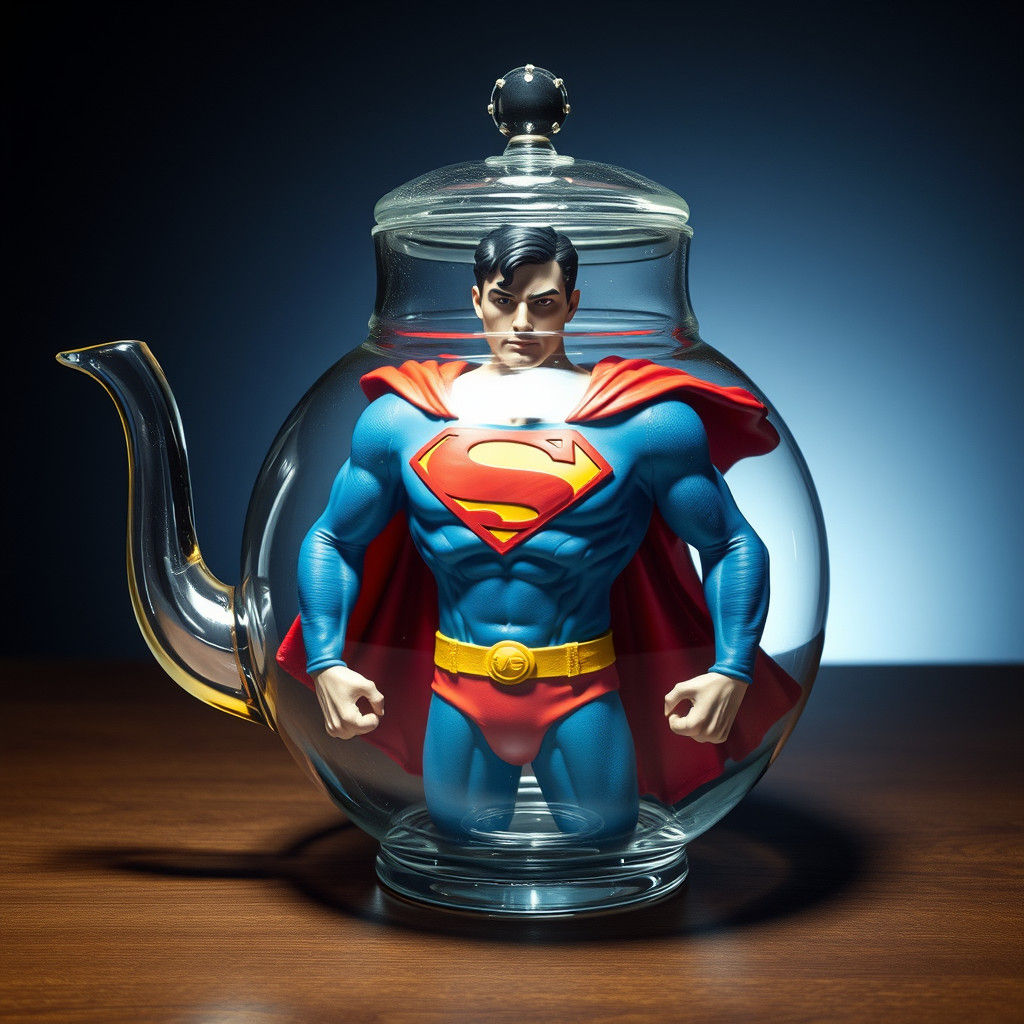 Superman Trapped in a Glass Teapot