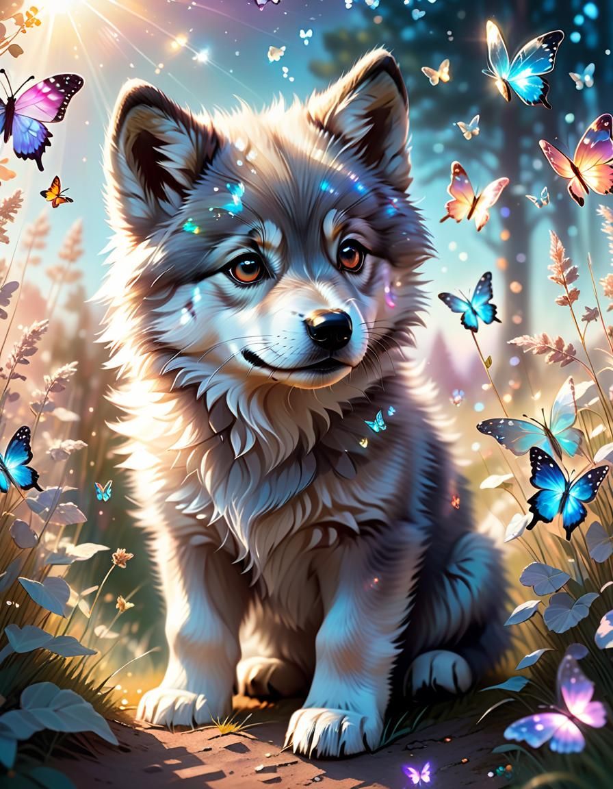 Wolf puppy