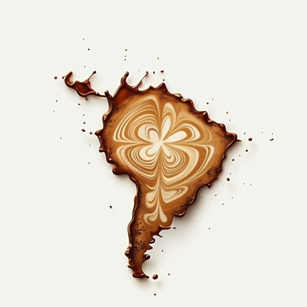 Coffee Art Masterpiece in Cinematic 3D Render