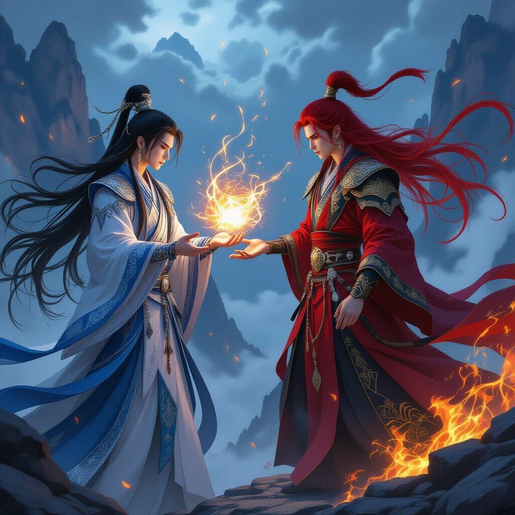 Magical Duel Between Chinese Cultivators
