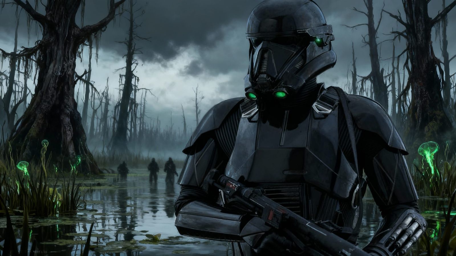 Imperial Death Troopers Patrol Star Wars Swamp