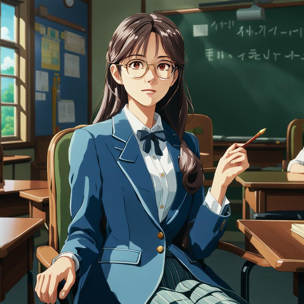 Seohyun in Classroom: Anime Key Visual, Ghibli Style
