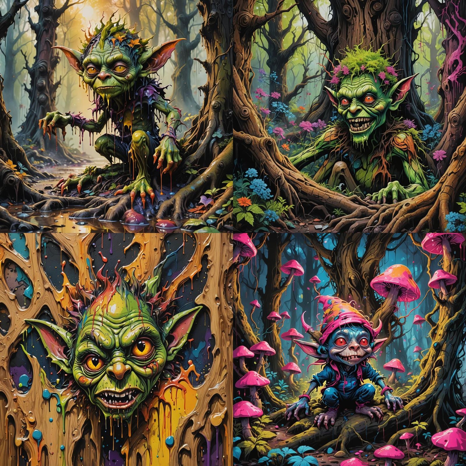 Goblin Wood: Graffiti Art in Spray Paint Style