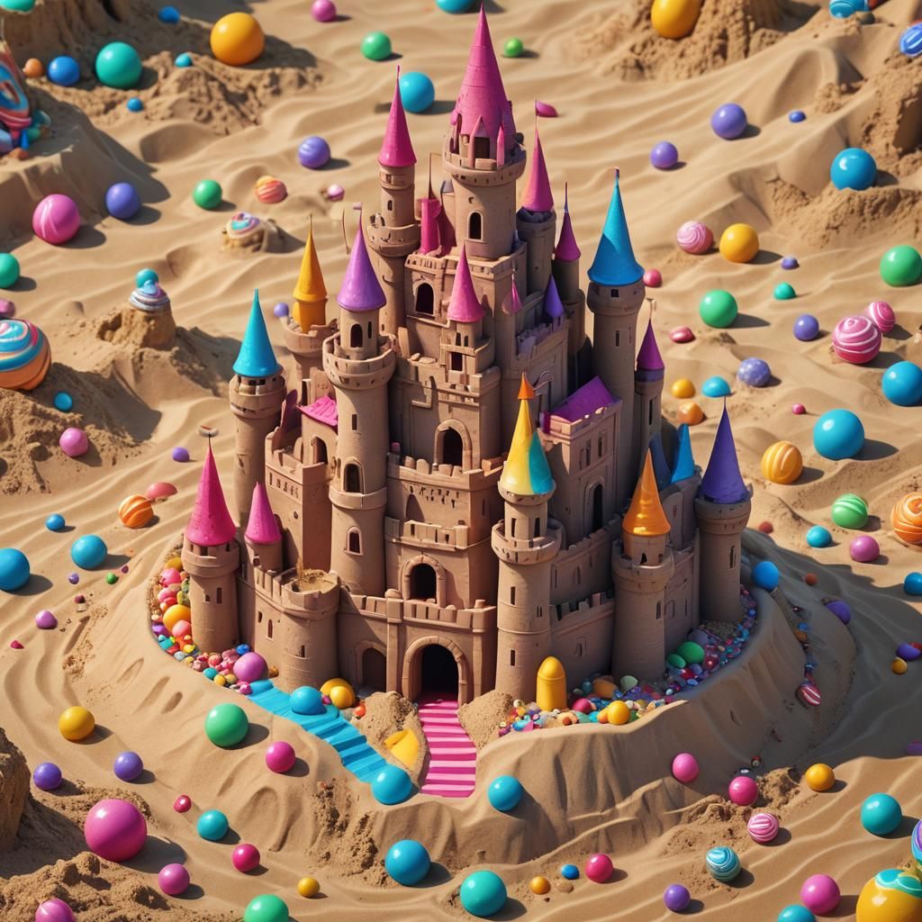 kawaii Sand Castle
