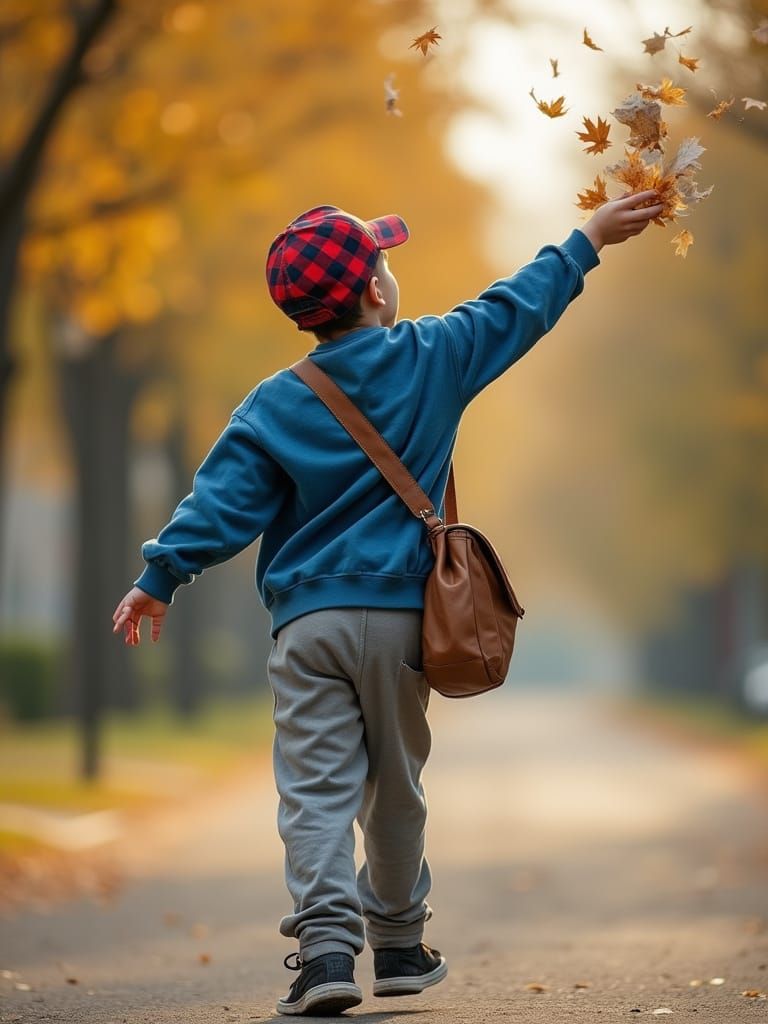 Youthful Energy in a Morning Moment