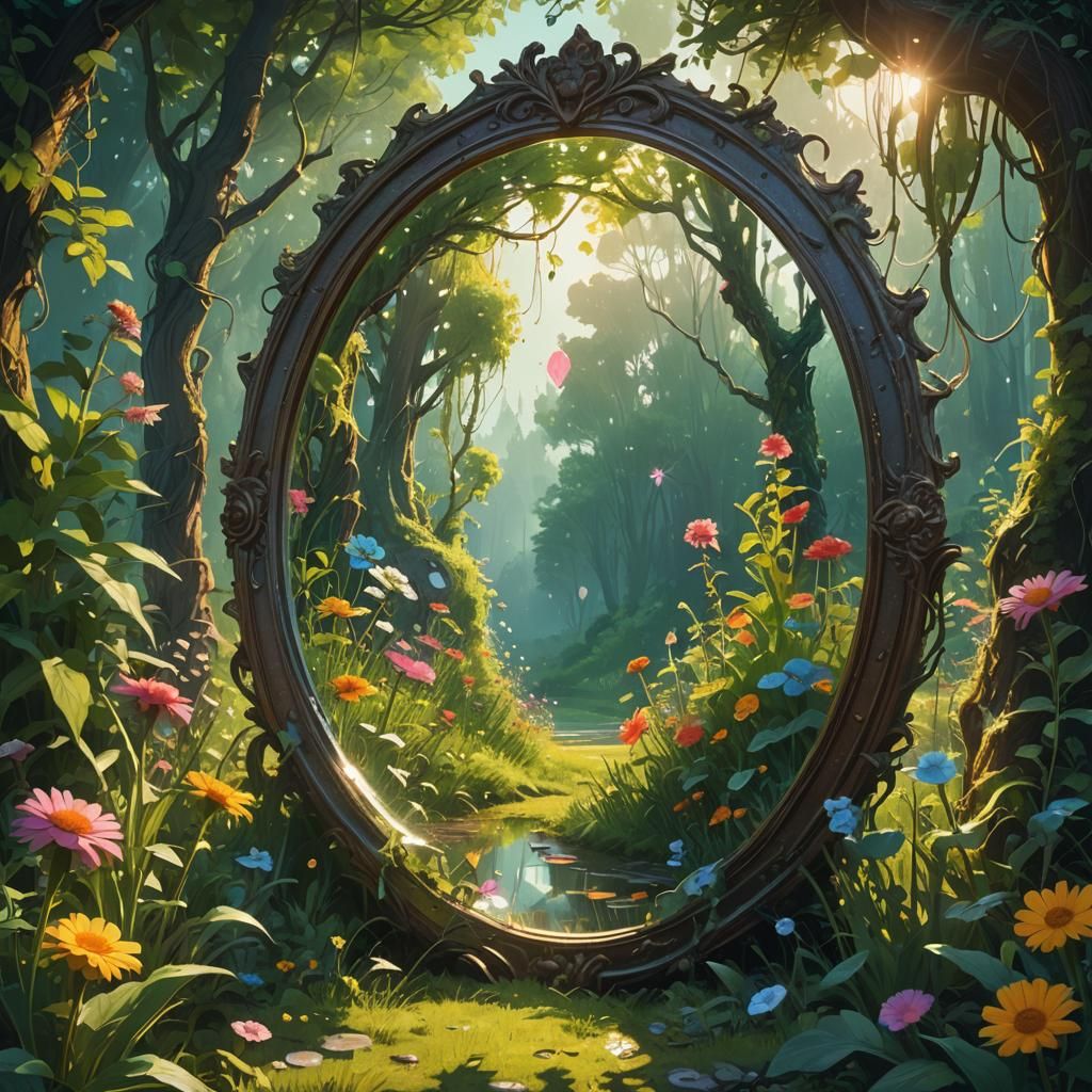 Mystical Mirror Reflecting a Promising Future