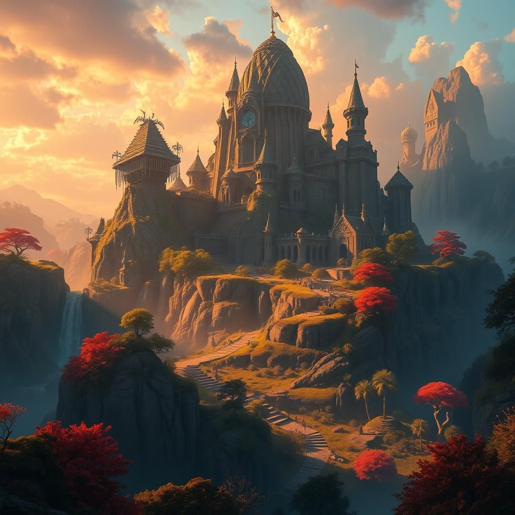 Epic Fantasy Landscape Art in 8K Resolution
