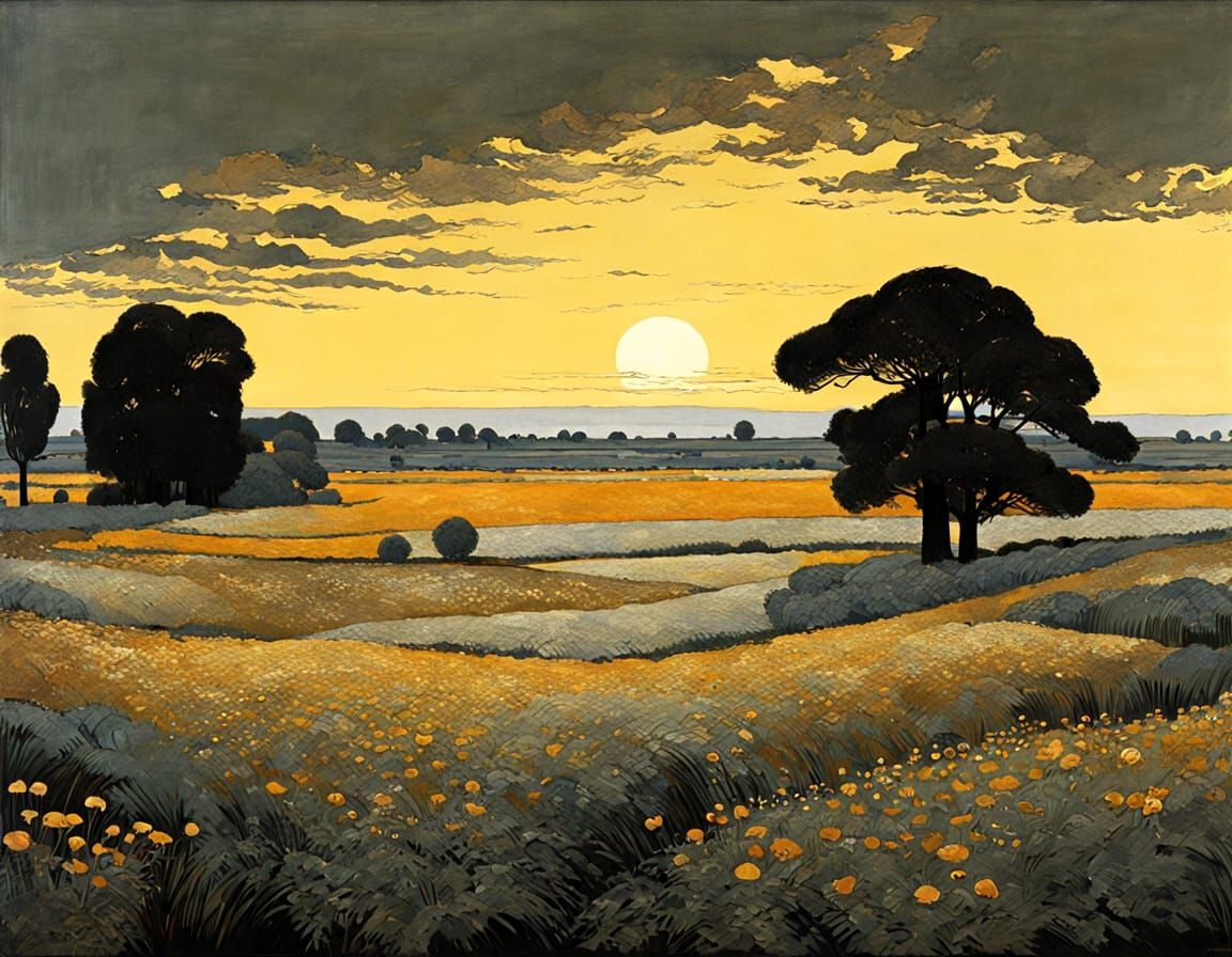 Baroque Landscape in Oils