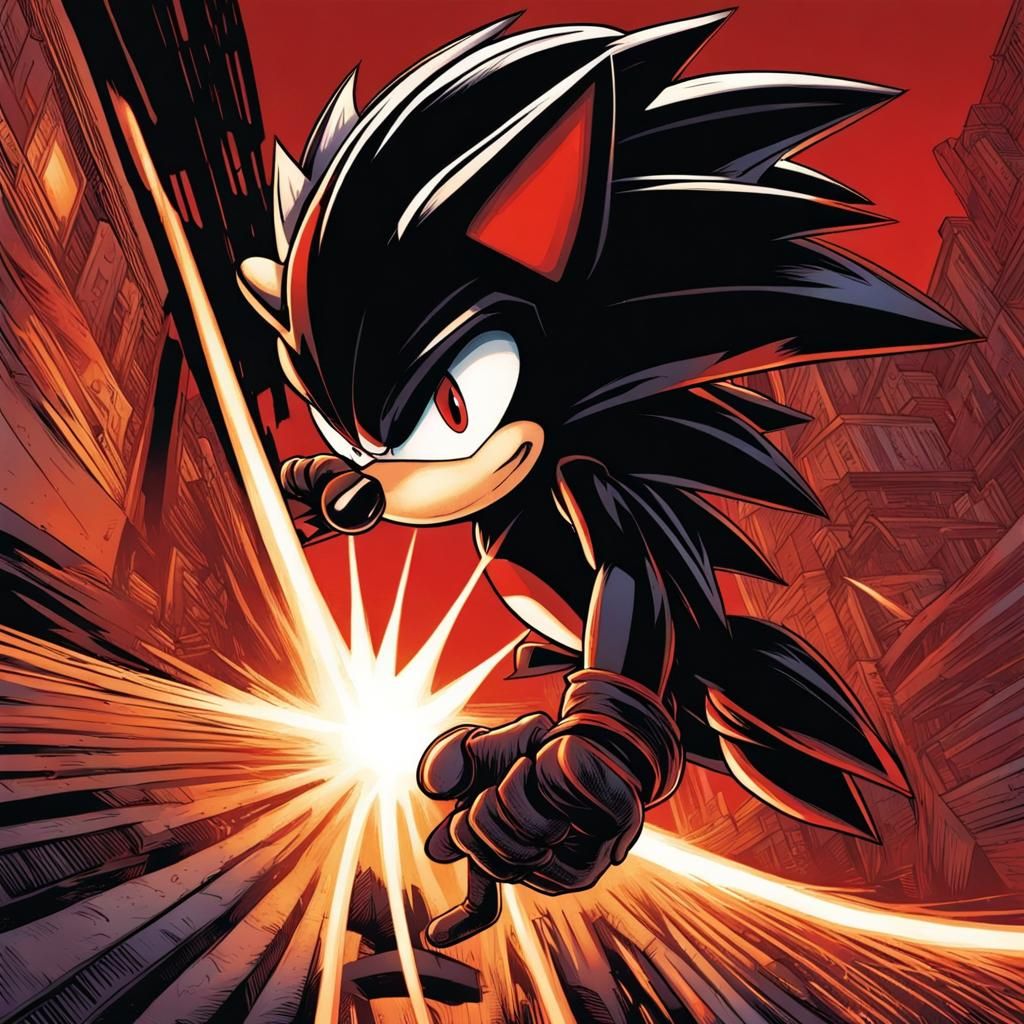 Shadow the Hedgehog: Comic Book Art
