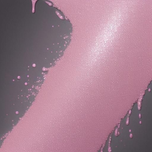Glittering Pink World Painted by a Figure
