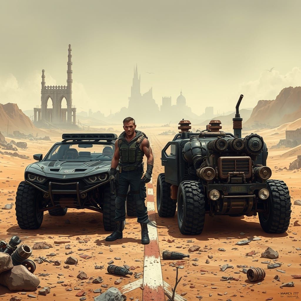 Mad Max and Furiosa Ready for Dystopian Wasteland Showdown
