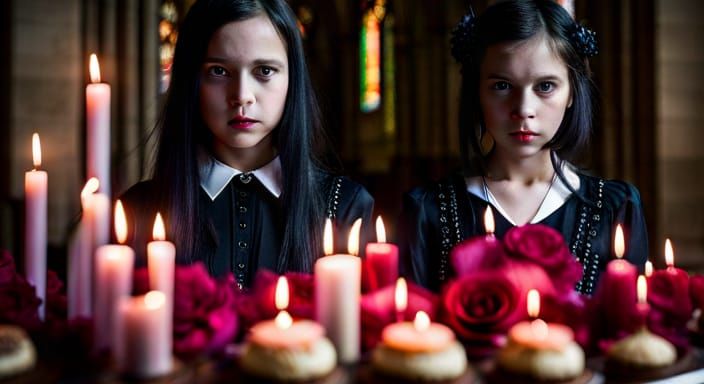 Goth Girl and Decadent Black Cake, Professional Photography