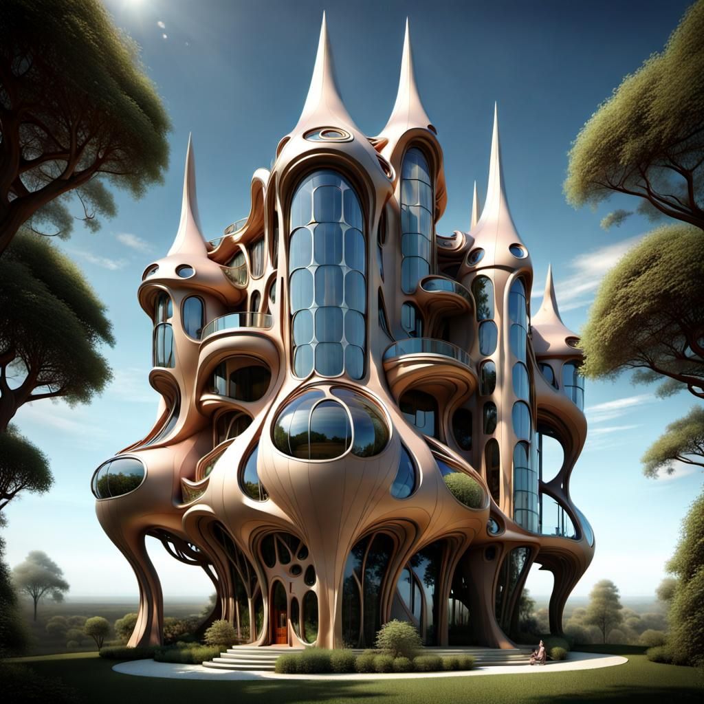 art nouveau gothic mansion