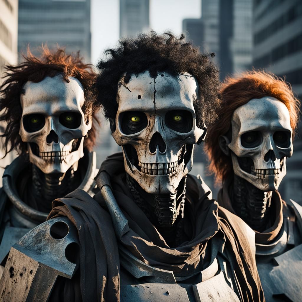 Minimalist Post-Apocalyptic Dawn: Death and Nature