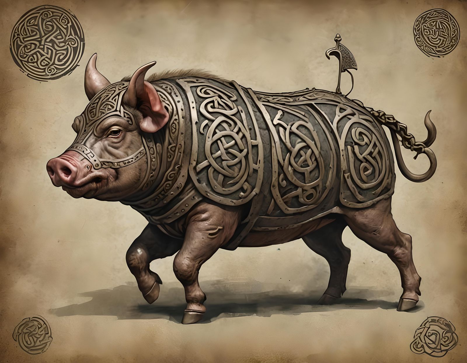 Fearsome Celtic War Pig: A Symbol of Strength