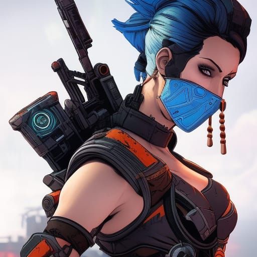 Inkpunk Future Warrior: Borderlands 3 Concept Art