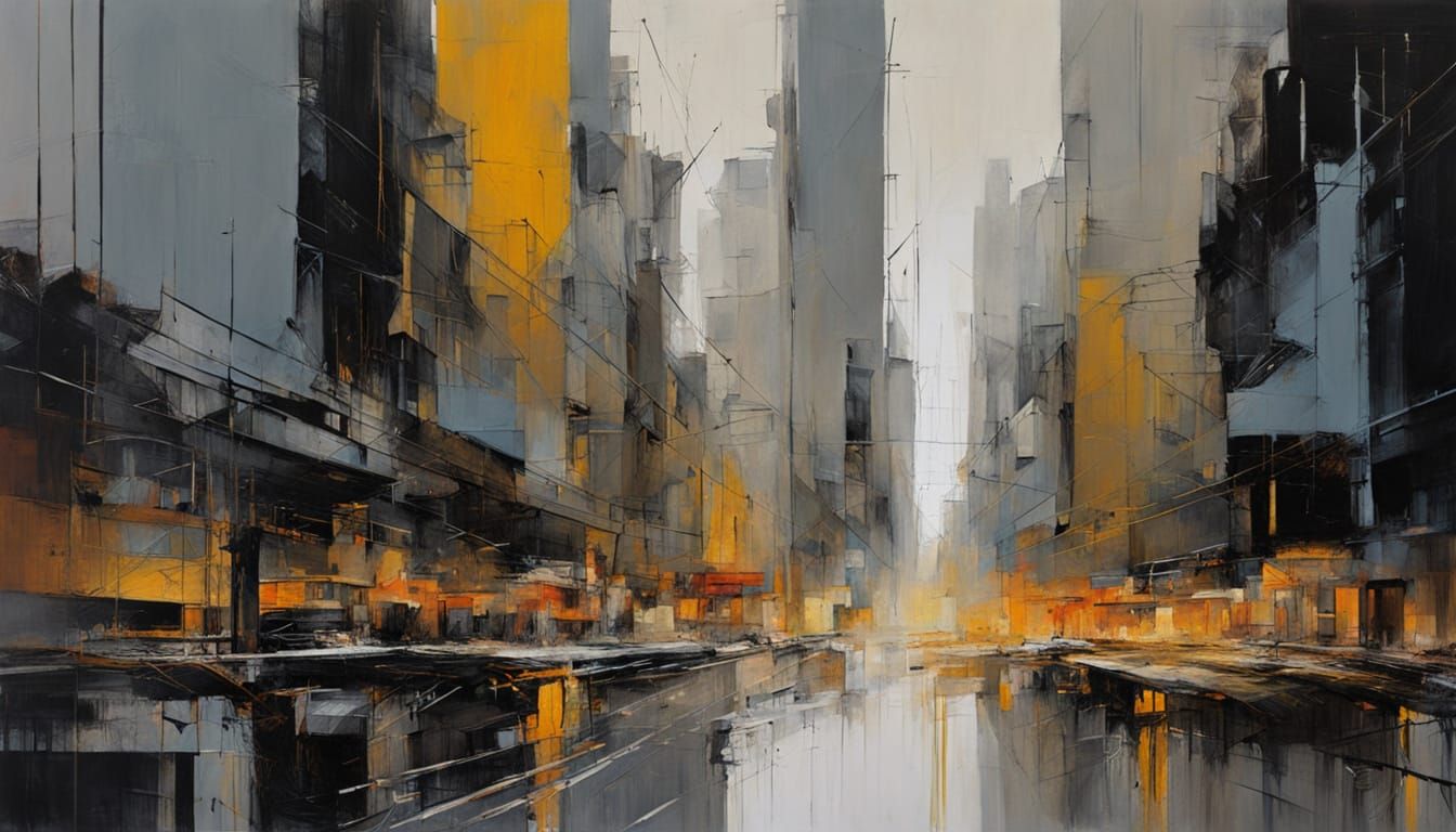 Urban Geometric Abstraction of Paris City in Cross Section