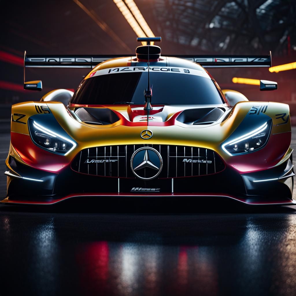 Mercedes Hypercar Race Car at Le Mans in 8k