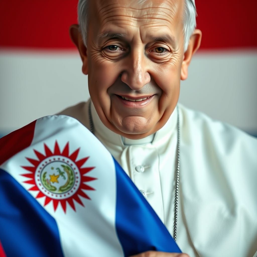 Pope Francis Honors Paraguay with Dignified Portrait