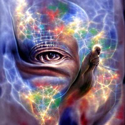 Abstract AI Art: Exploring Consciousness and Sentience