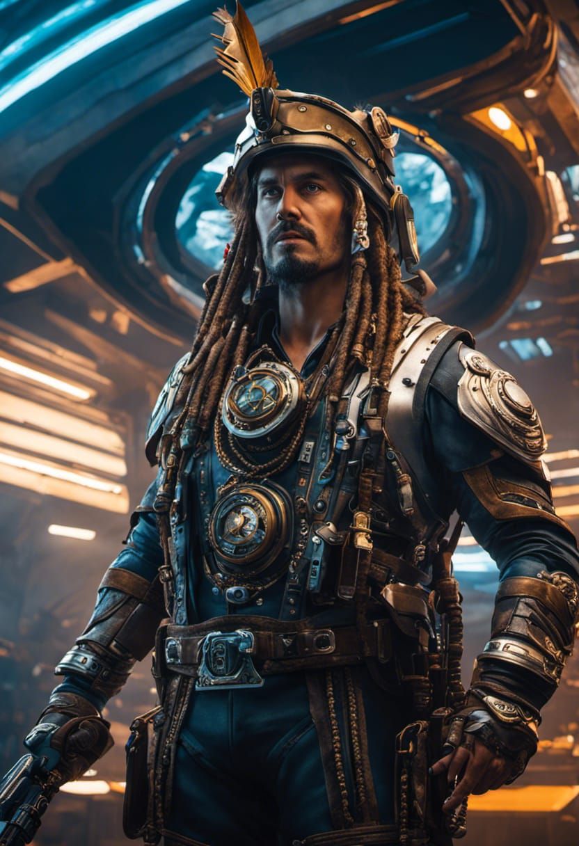 A portrait of Johnny Depp as captain Jack  sparrow,