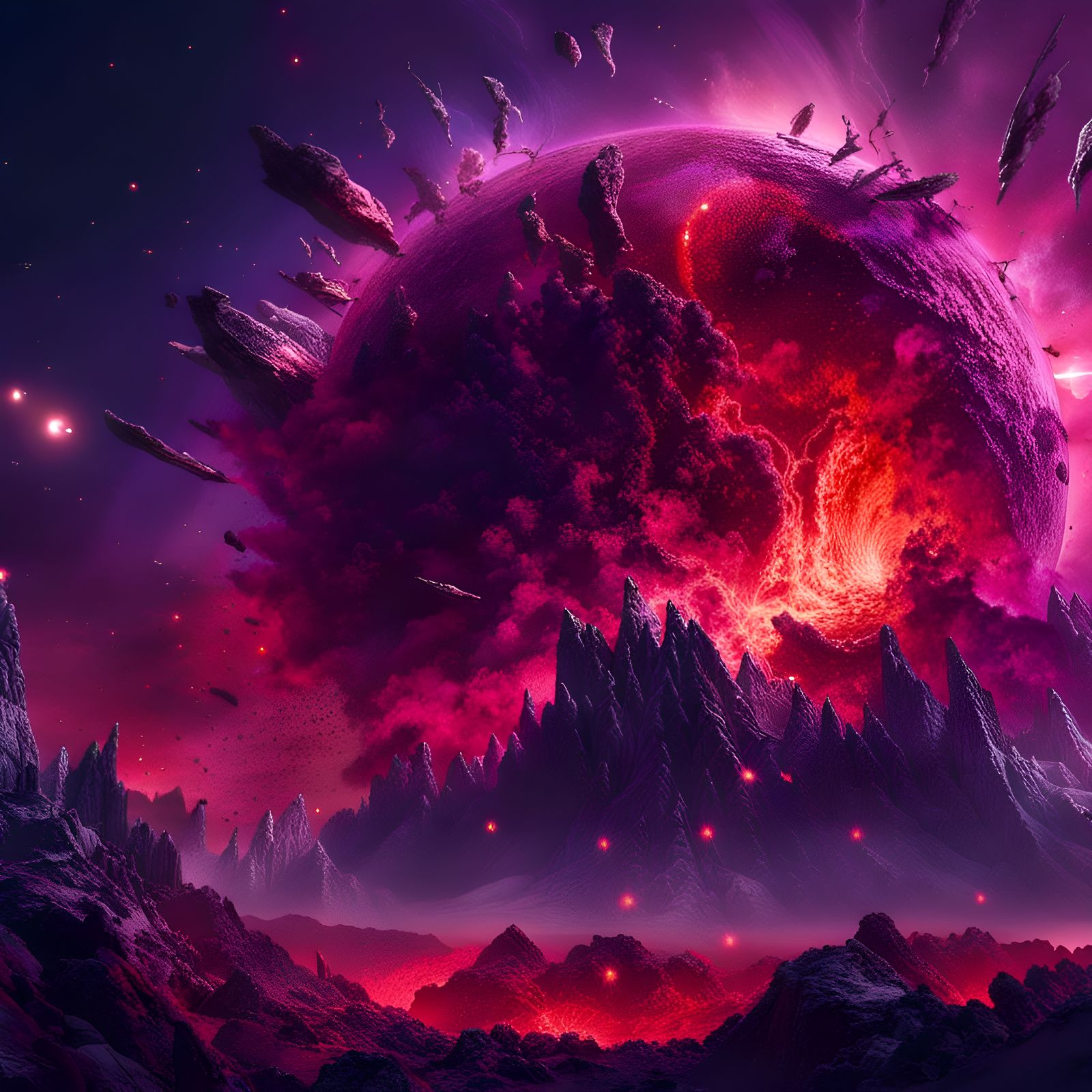 Apocalyptic End of World Scene in 8K Resolution