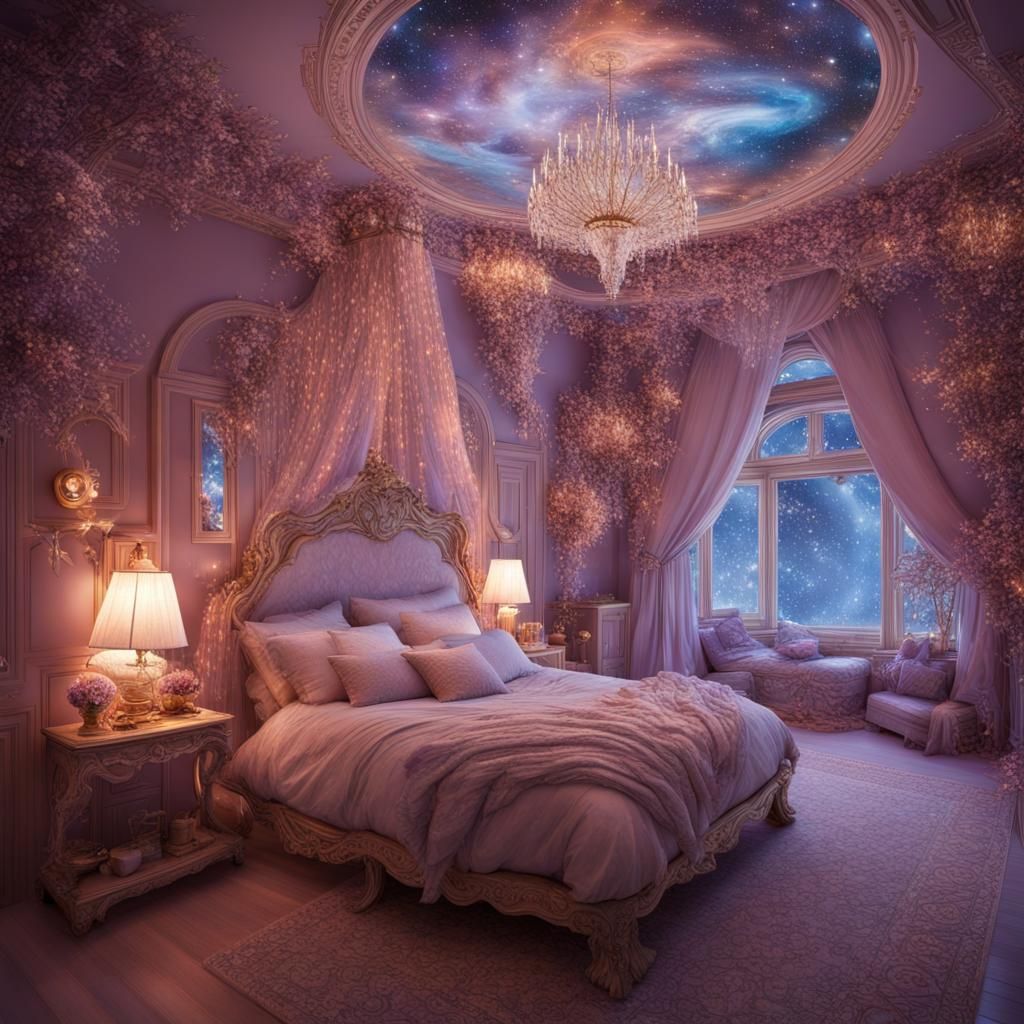 Enchanted AI-Generated Magical Bedroom