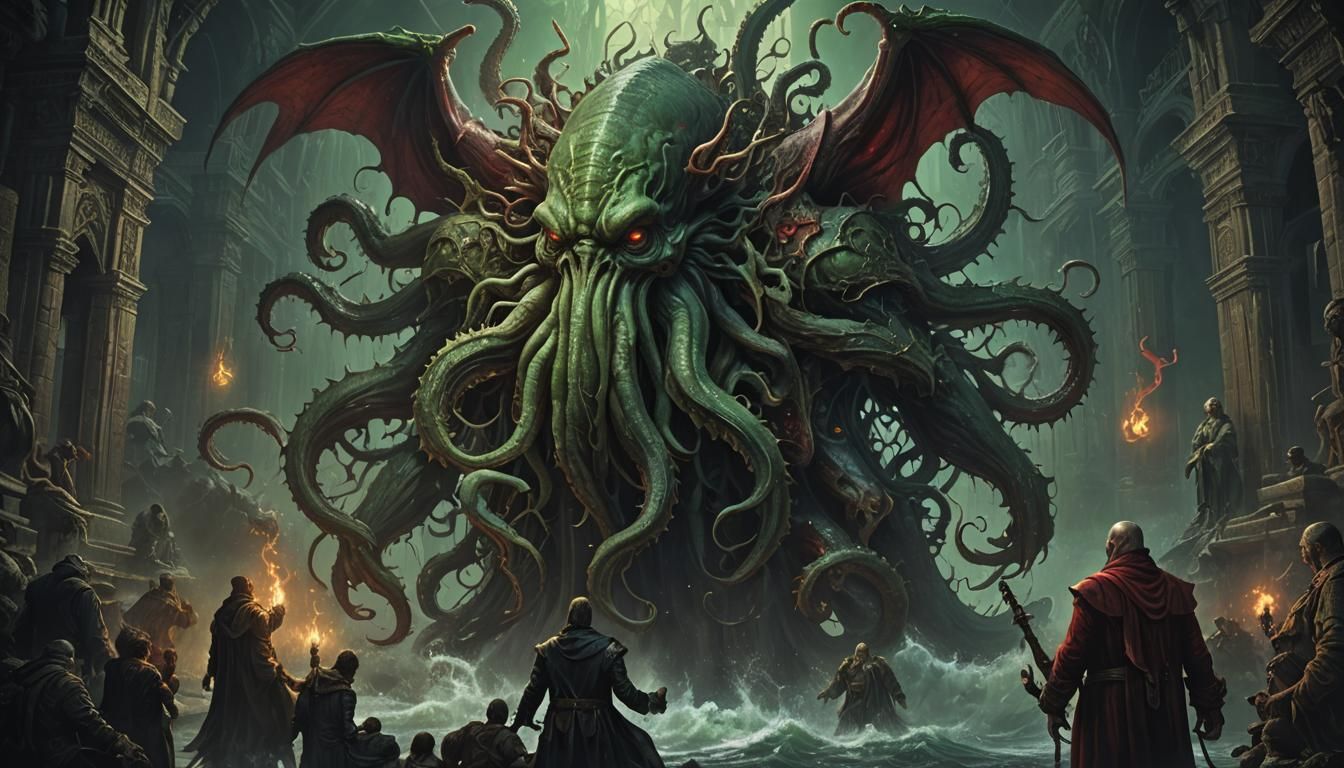 Cthulhu in Dark Fantasy Style