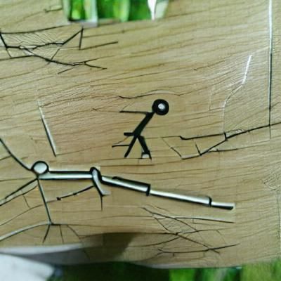 Detailed Stickman Image Generated by AI