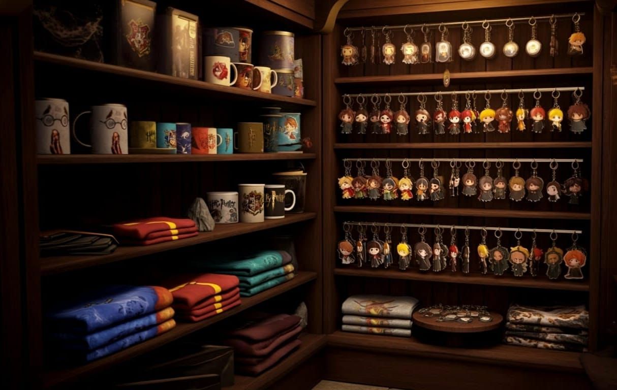 Harry Potter Gift Shop in 3D Anime Art