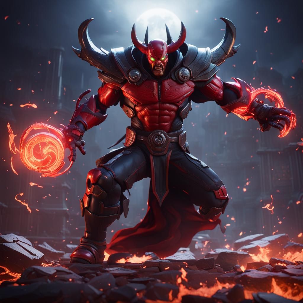 Knull vs Mephisto in Overwatch Style Game