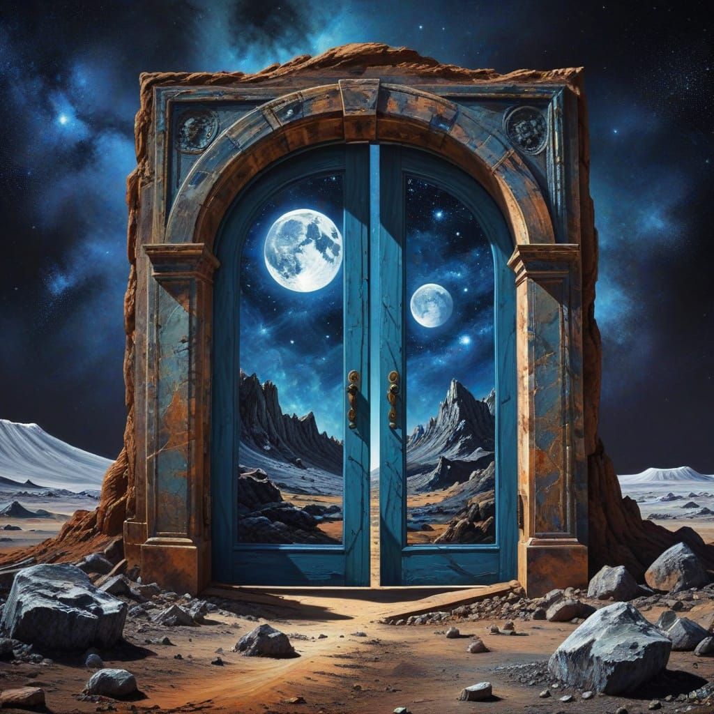 Moon Doors: An Impressionistic Earth Art Fantasy