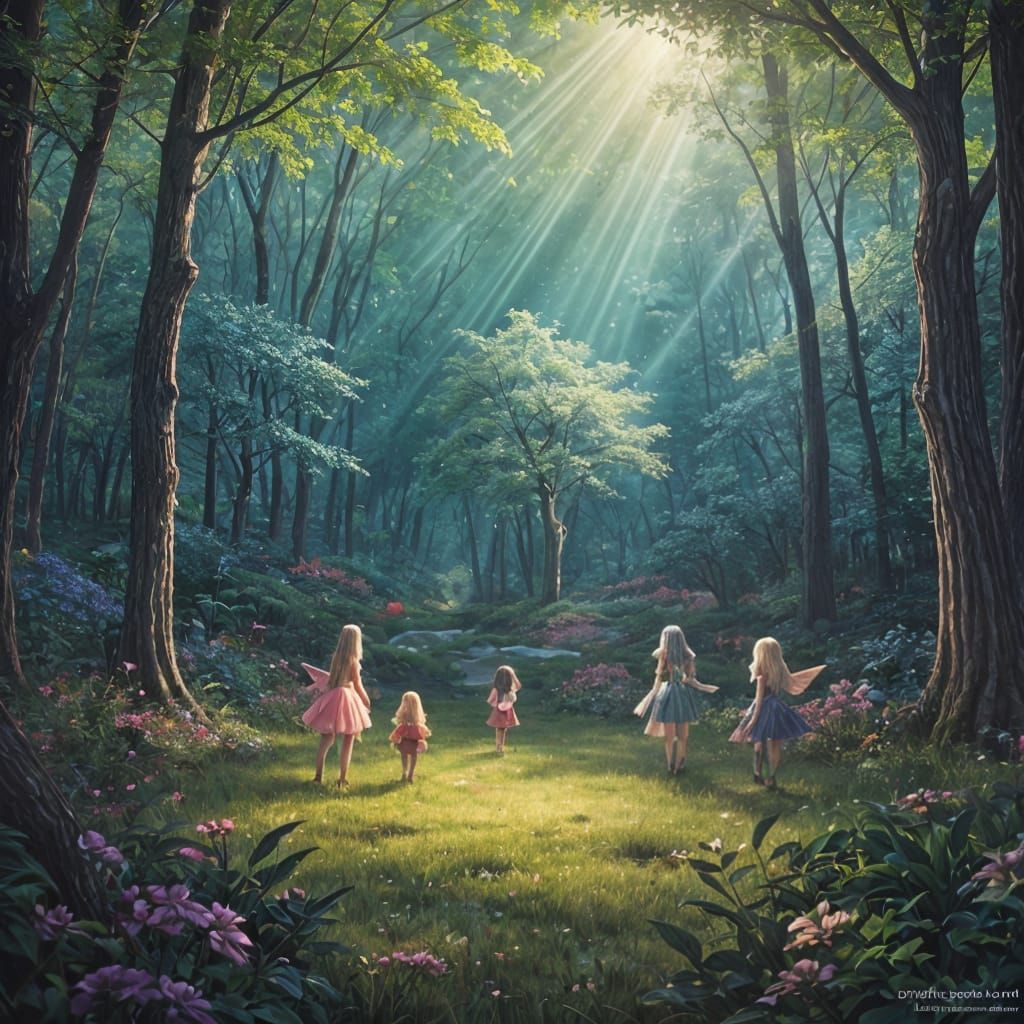 Fairy Meeting in Anime Style
