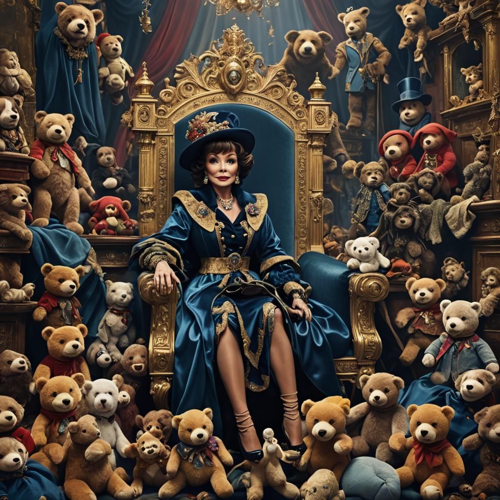 Joan Collins as Queen of Paddington, Detailed Matte Painting