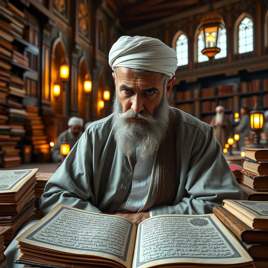 Muslim Scholar in Contemplation