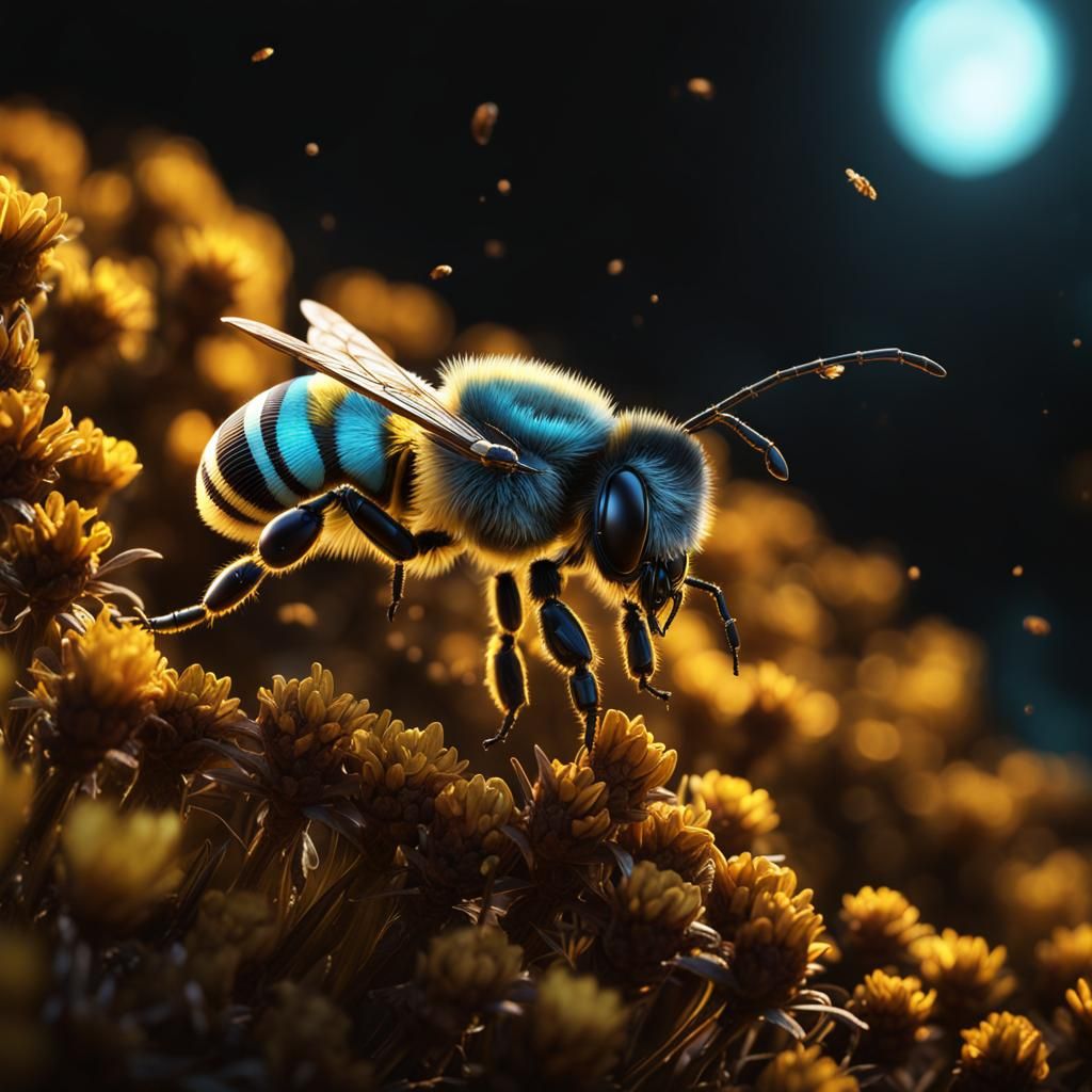 Bee as Treasure: Detailed Matte Painting