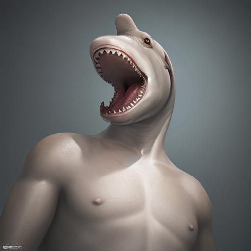 Photorealistic Hammerhead Shark in High Resolution
