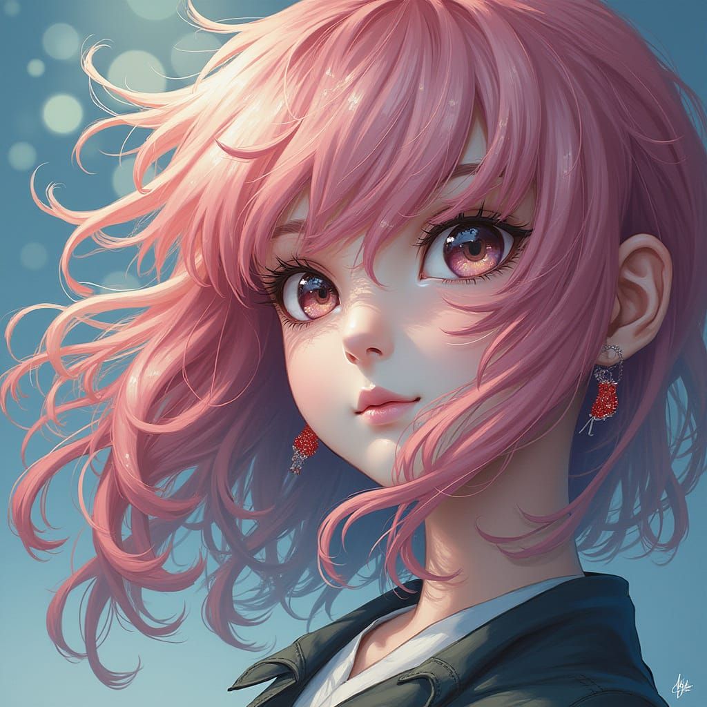 Teenage Girl in Quaint School Setting with Moody Textures