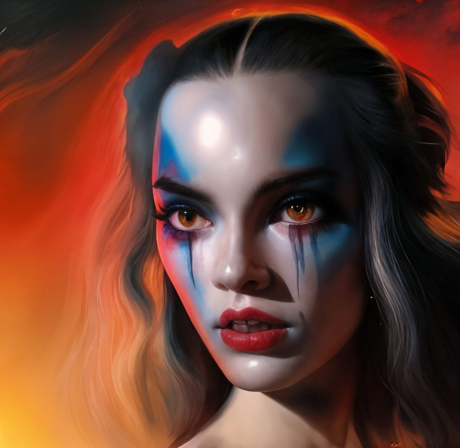 Cartoon Band Image in Oil Paint Style