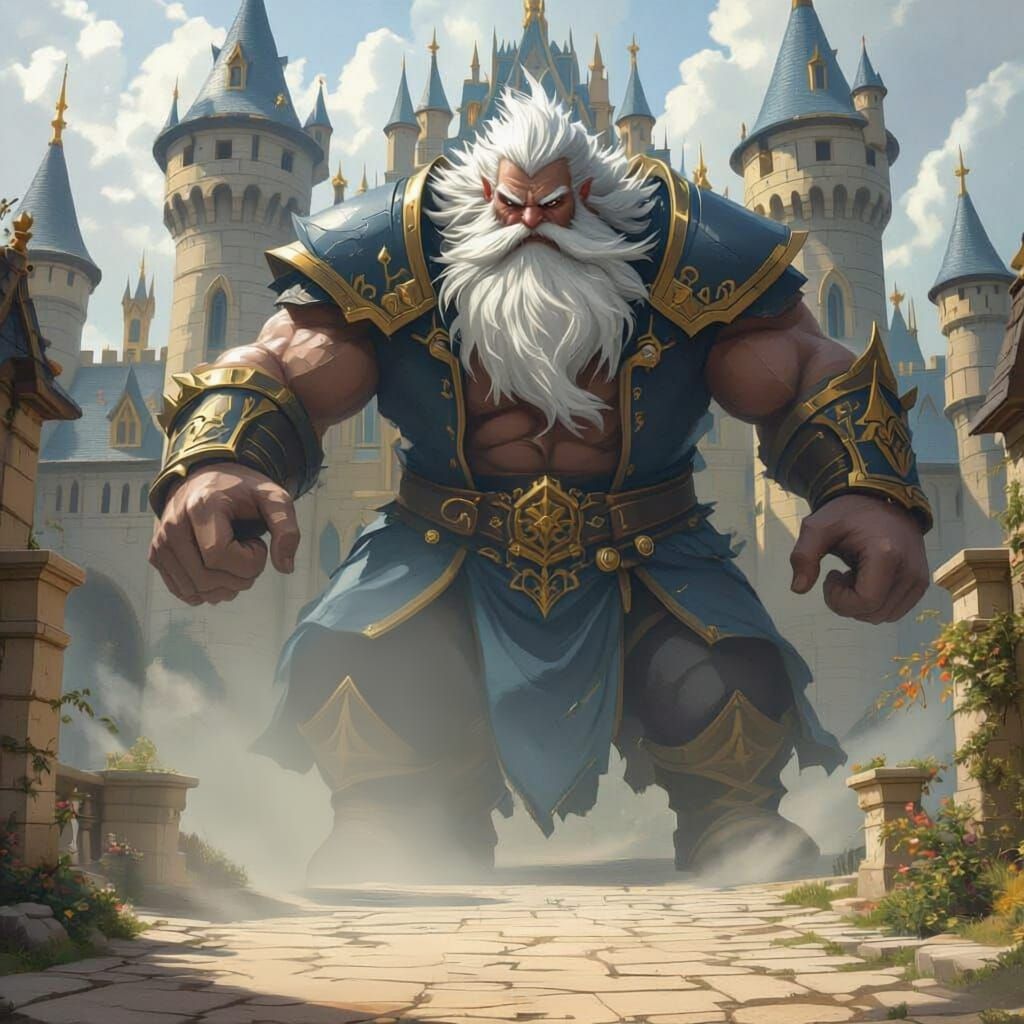 Burly Man Enters Grand Wizard's Palace