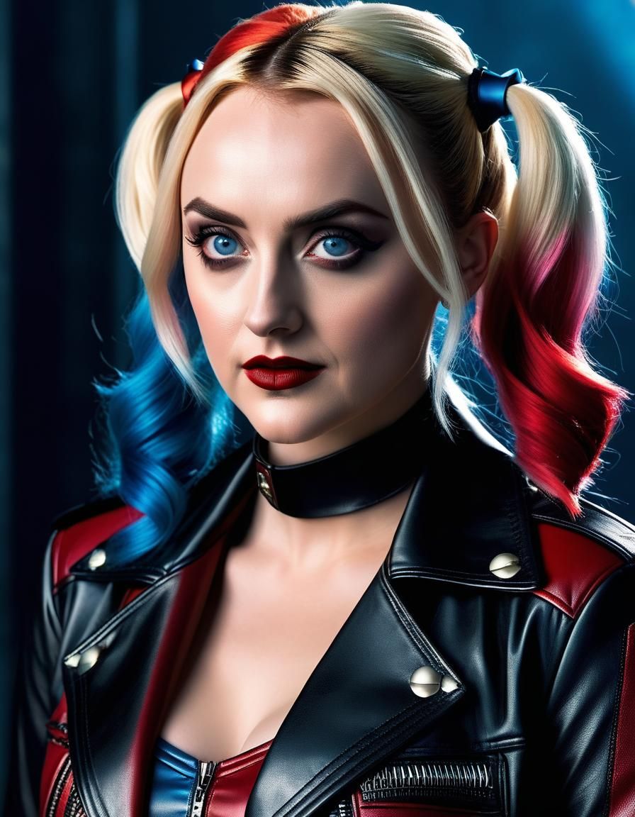 Evanna Lynch as Harley Quinn in Action Scene