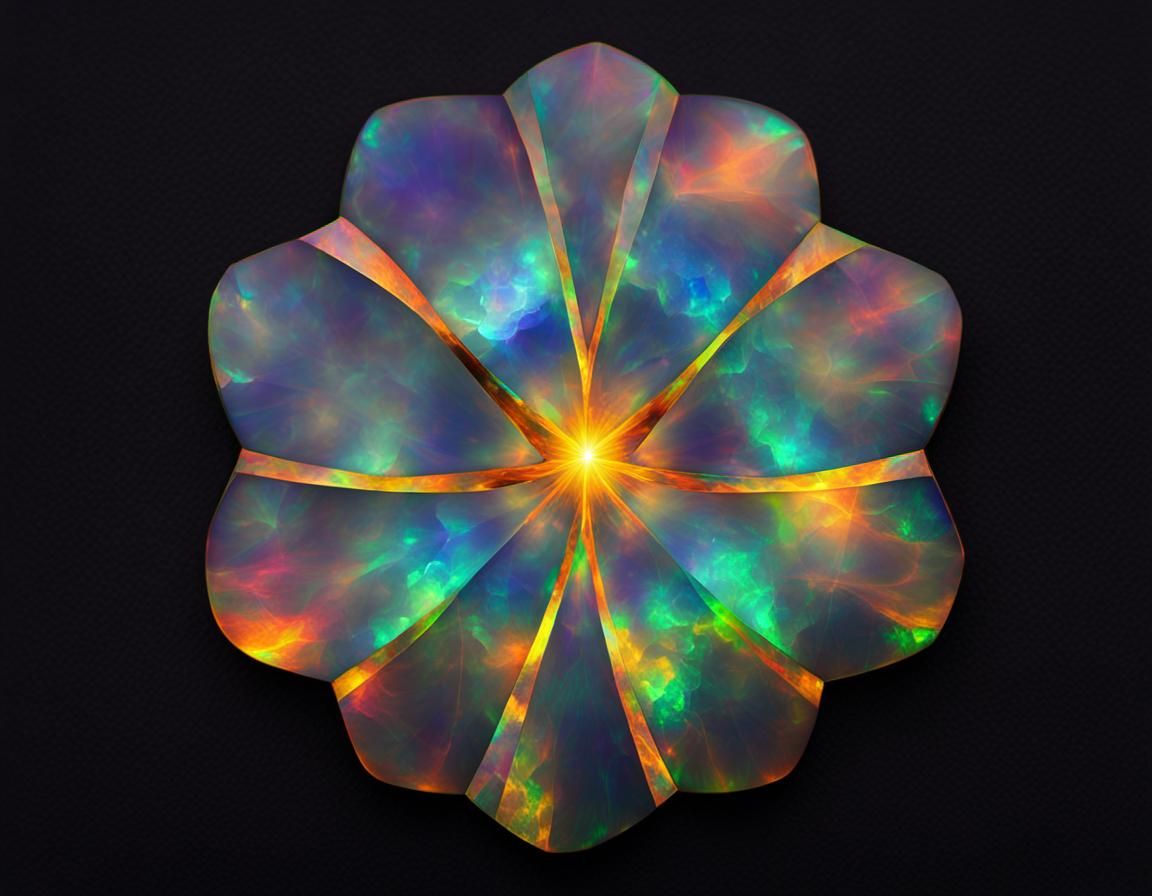 Black Opal Flower of the Universe Geometry