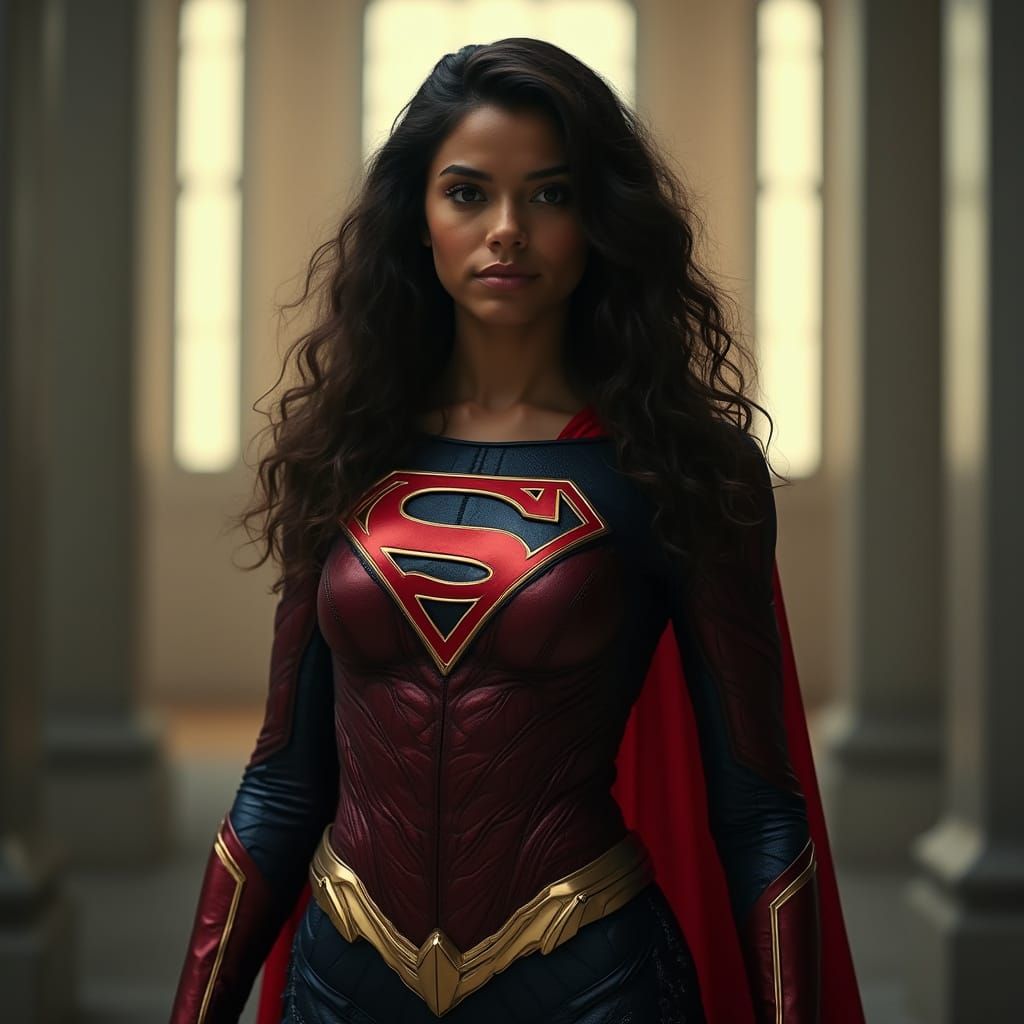 Zendaya as Heroic Superwoman in Cinematic Costume