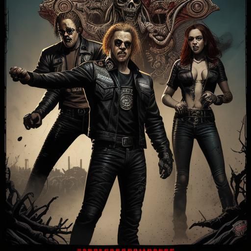 Grindhouse Sons of Anarchy Movie Poster in Comic Art