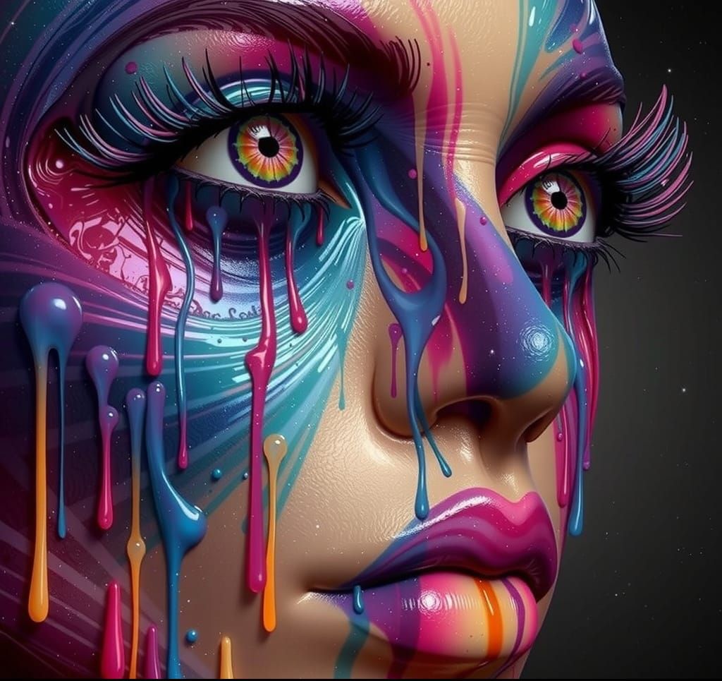 Ethereal Chess Pieces Melt in Cosmic Vortex