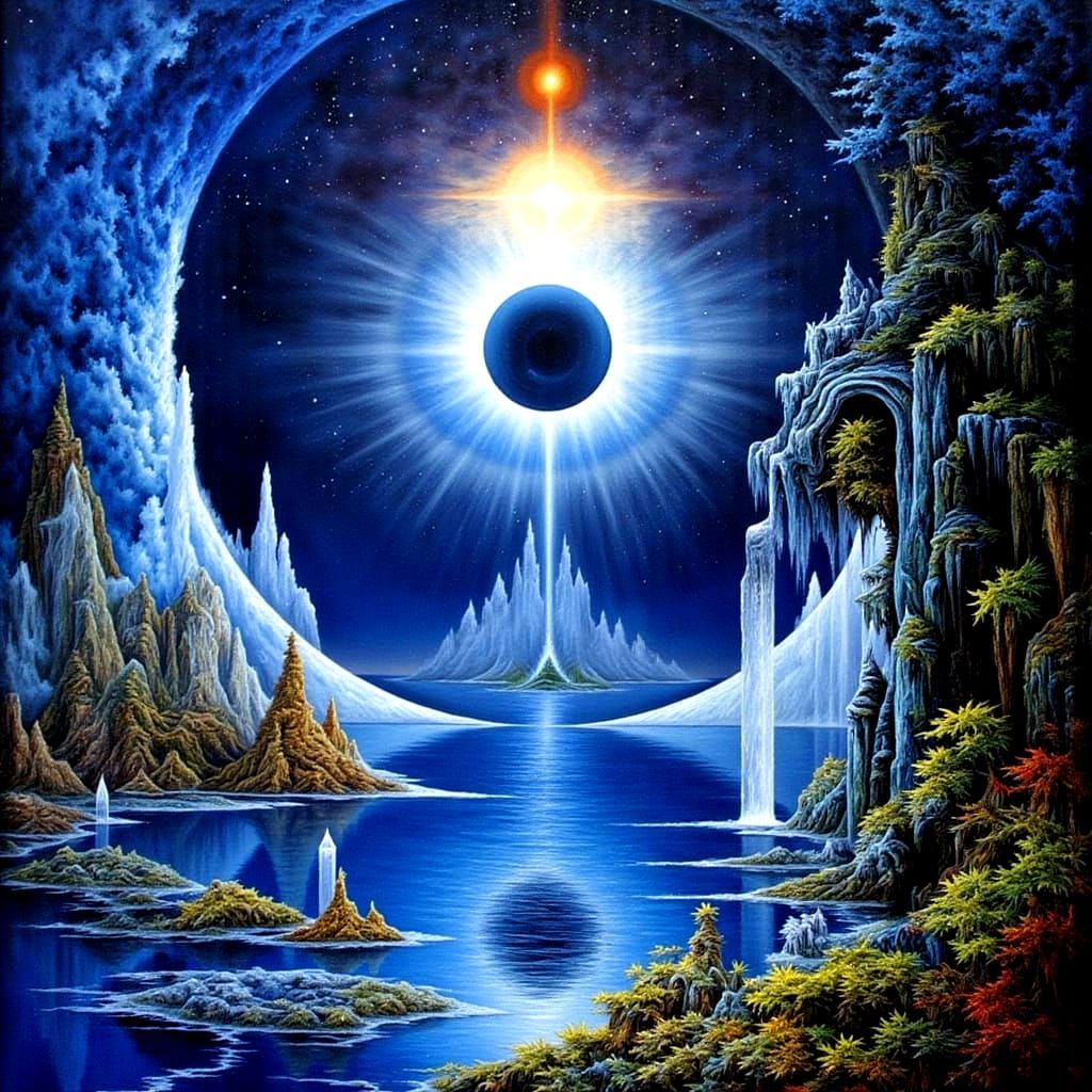 Esoteric Surreal Reflection of God's Eye
