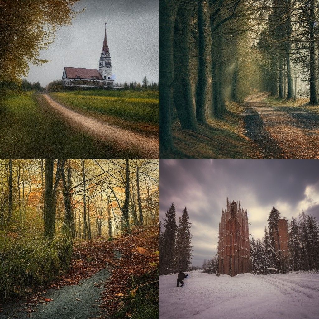 Abstract Expressionist Composition