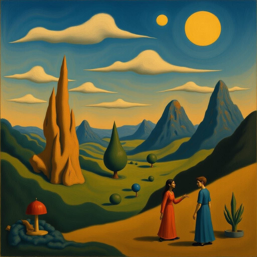 Surreal Avant-Garde Dreamscape in Vibrant Colors