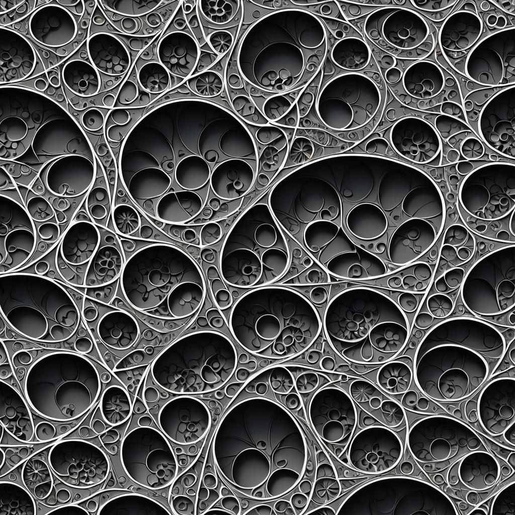 Abstract Math Fractals with 3D Shading